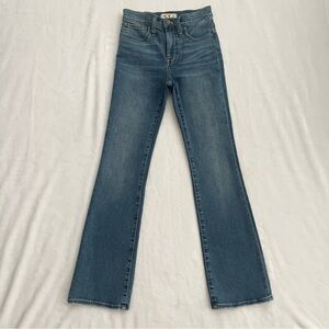 MADEWELL Skinny Flare Jeans Womens Size 24P Blue High Rise Flare Stretch